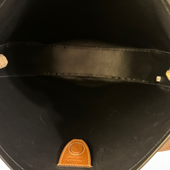 PRADA Leather Brown Shoulder Handbag with Braided Strap - Picture 11 of 16